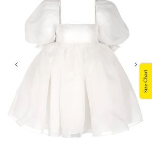 NWT:Selkie ivory puff dress